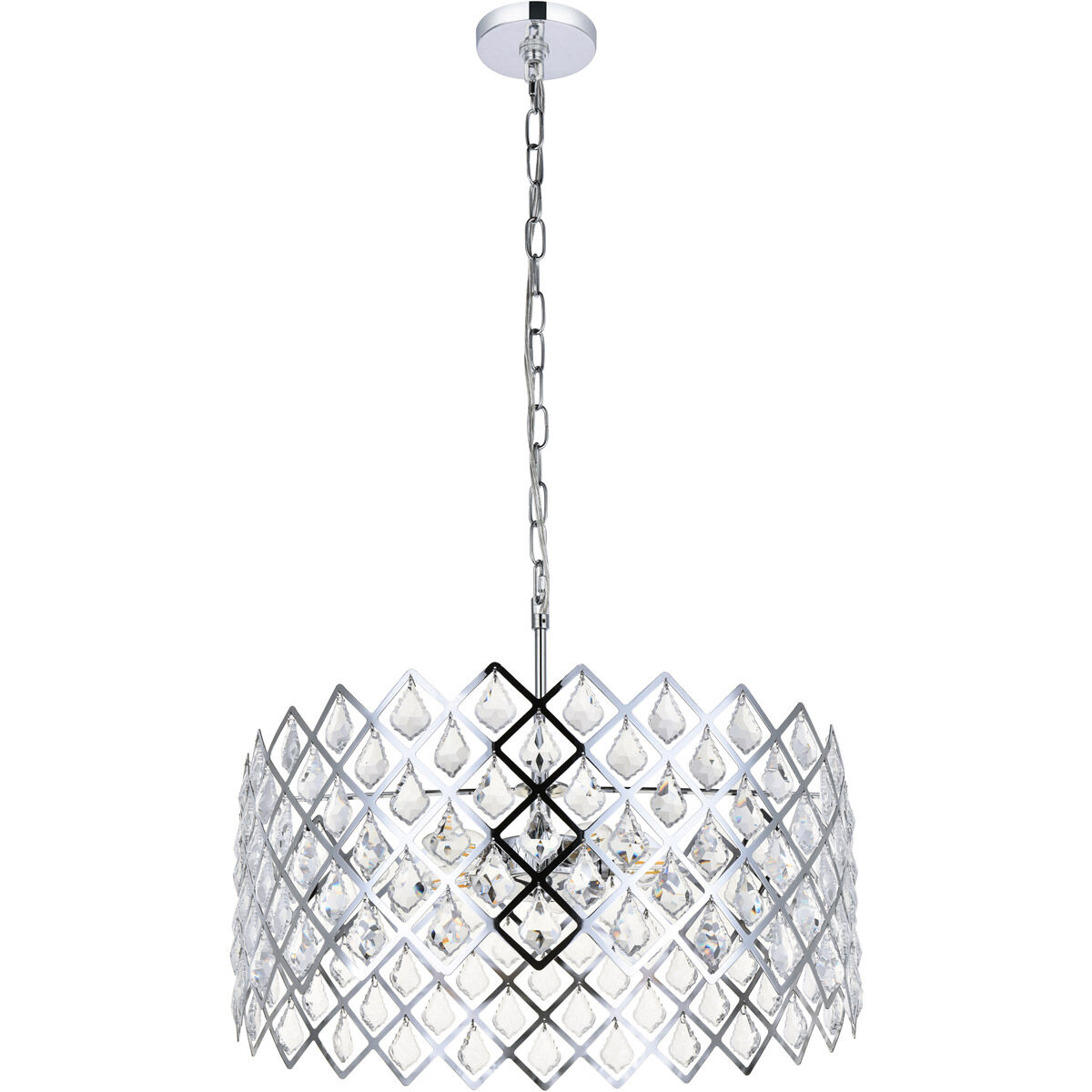 Lyla 5 Light 21 inch Chrome Pendant Ceiling Light