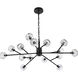 Graham 15 Light 42 inch Black Pendant Ceiling Light