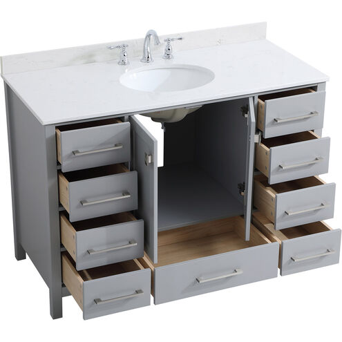 Irene 48 X 22 X 34 inch Gray Vanity Sink Set