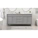 Bennett 72 X 21 X 35 inch Grey Vanity Sink Set