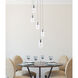 Hana 5 Light 19 inch Chrome Pendant Ceiling Light