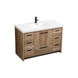 Wyatt 48 X 22 X 34 inch Natural Oak Vanity Sink Set