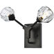 Zayne 2 Light 15 inch Black Wall Sconce Wall Light