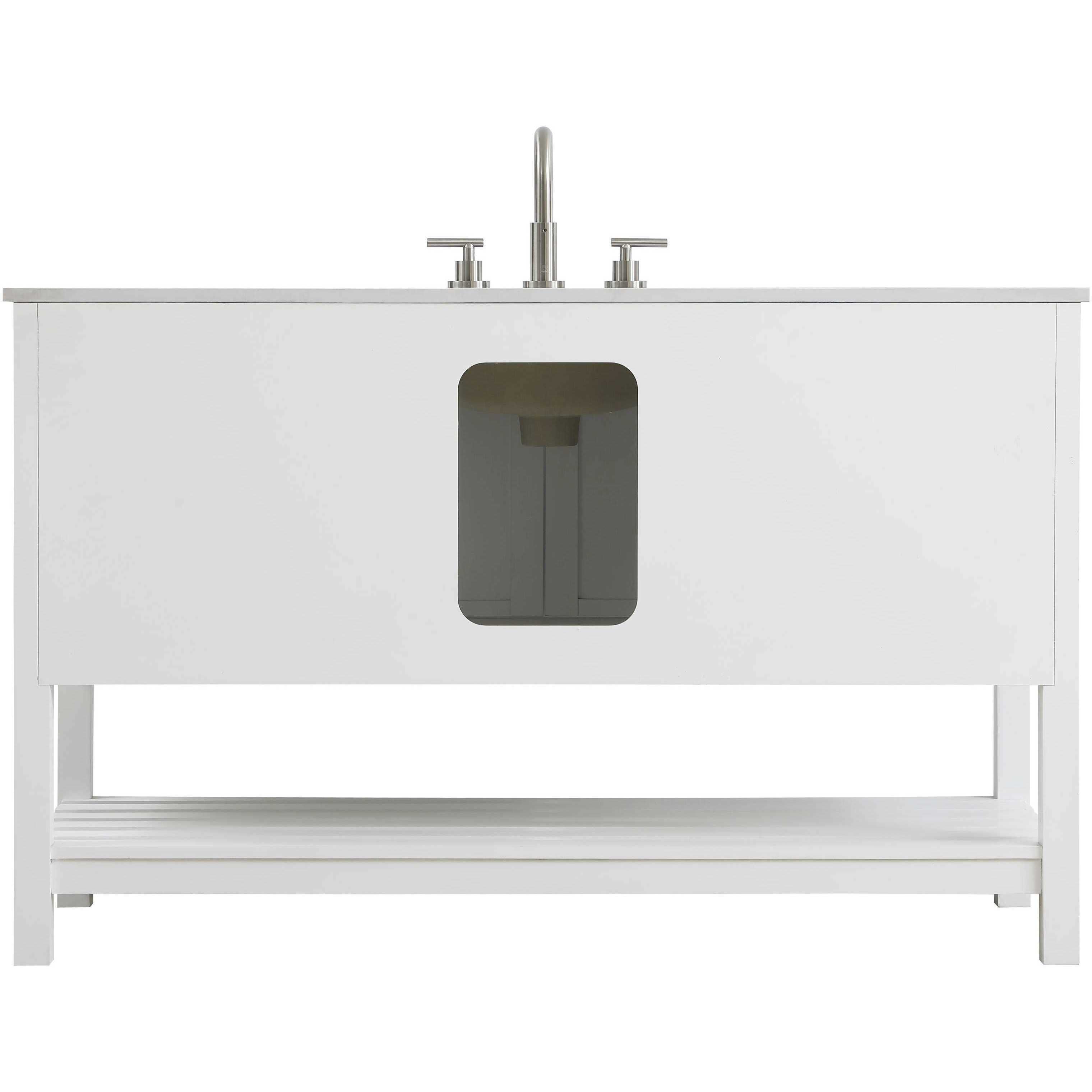 Theo 54 X 34 inch White Bathroom Vanity Cabinet