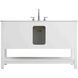 Theo 54 X 34 inch White Bathroom Vanity Cabinet
