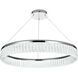 Rune 1 Light 32 inch Chrome Chandelier Ceiling Light