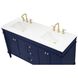 Bennett 60 X 21 X 35 inch Blue Vanity Sink Set