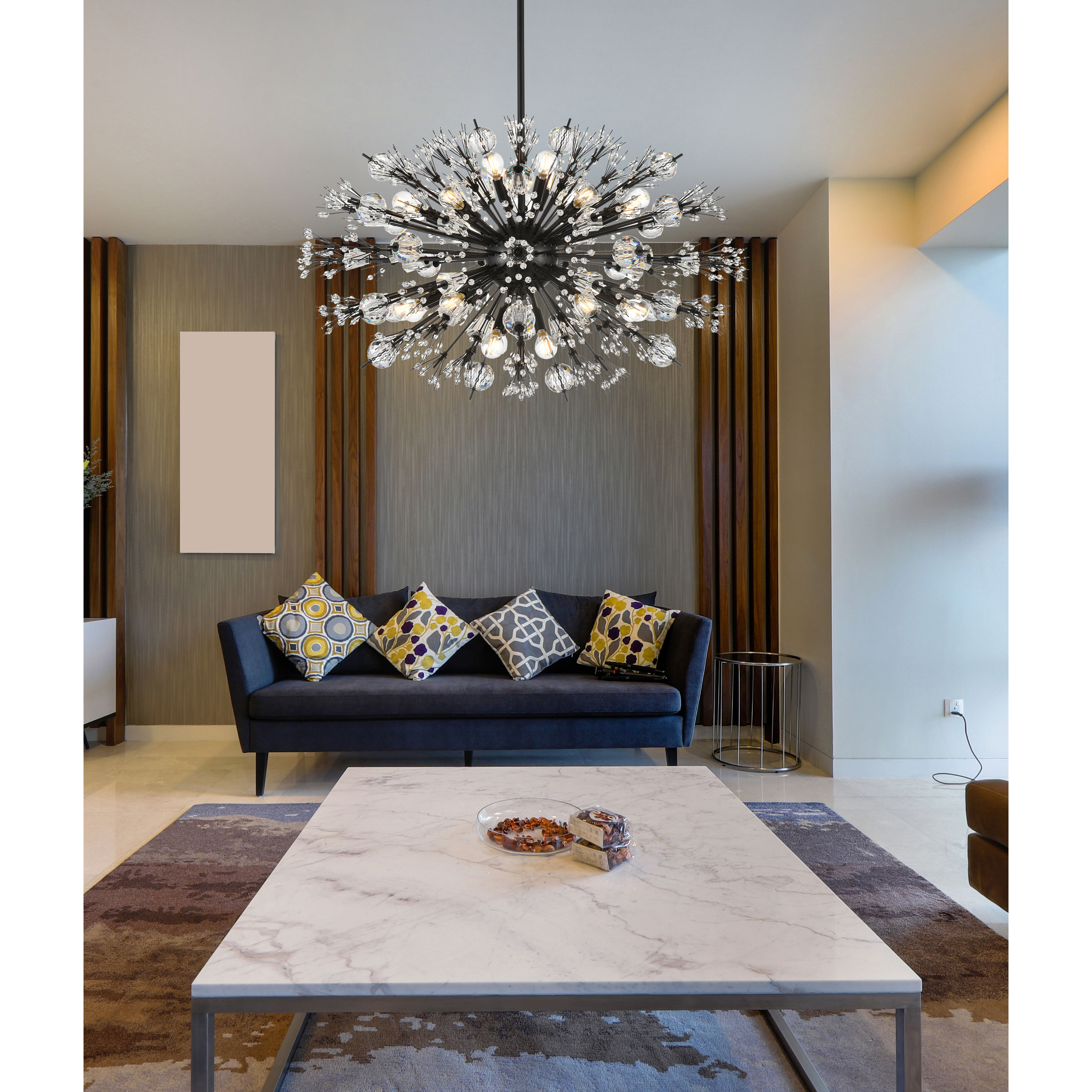 Vera 24 Light 36 inch Black Pendant Ceiling Light