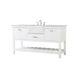 Clement 60 X 22 X 34 inch White Bathroom Vanity Cabinet