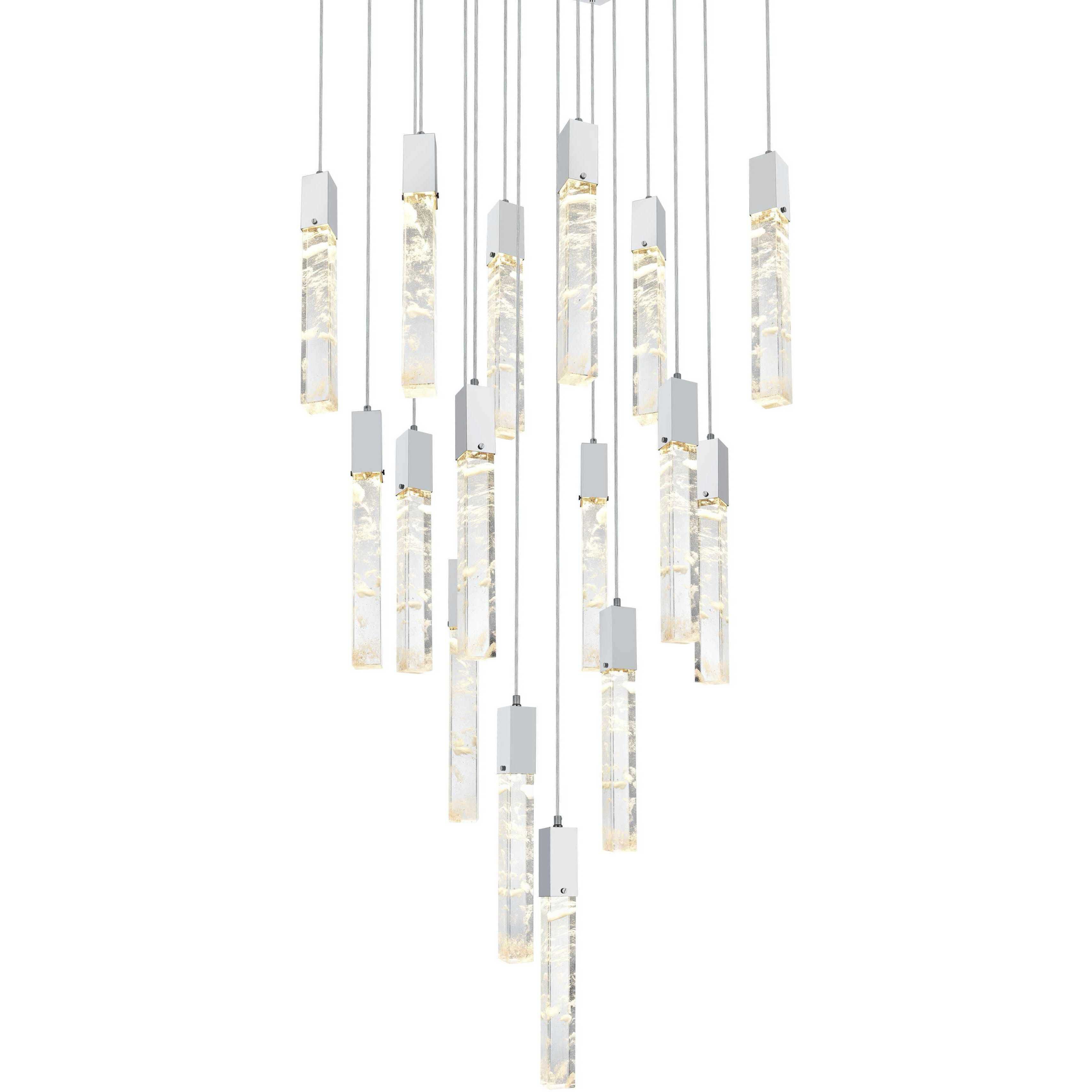 Aurora 16 Light 30 inch Black Pendant Ceiling Light