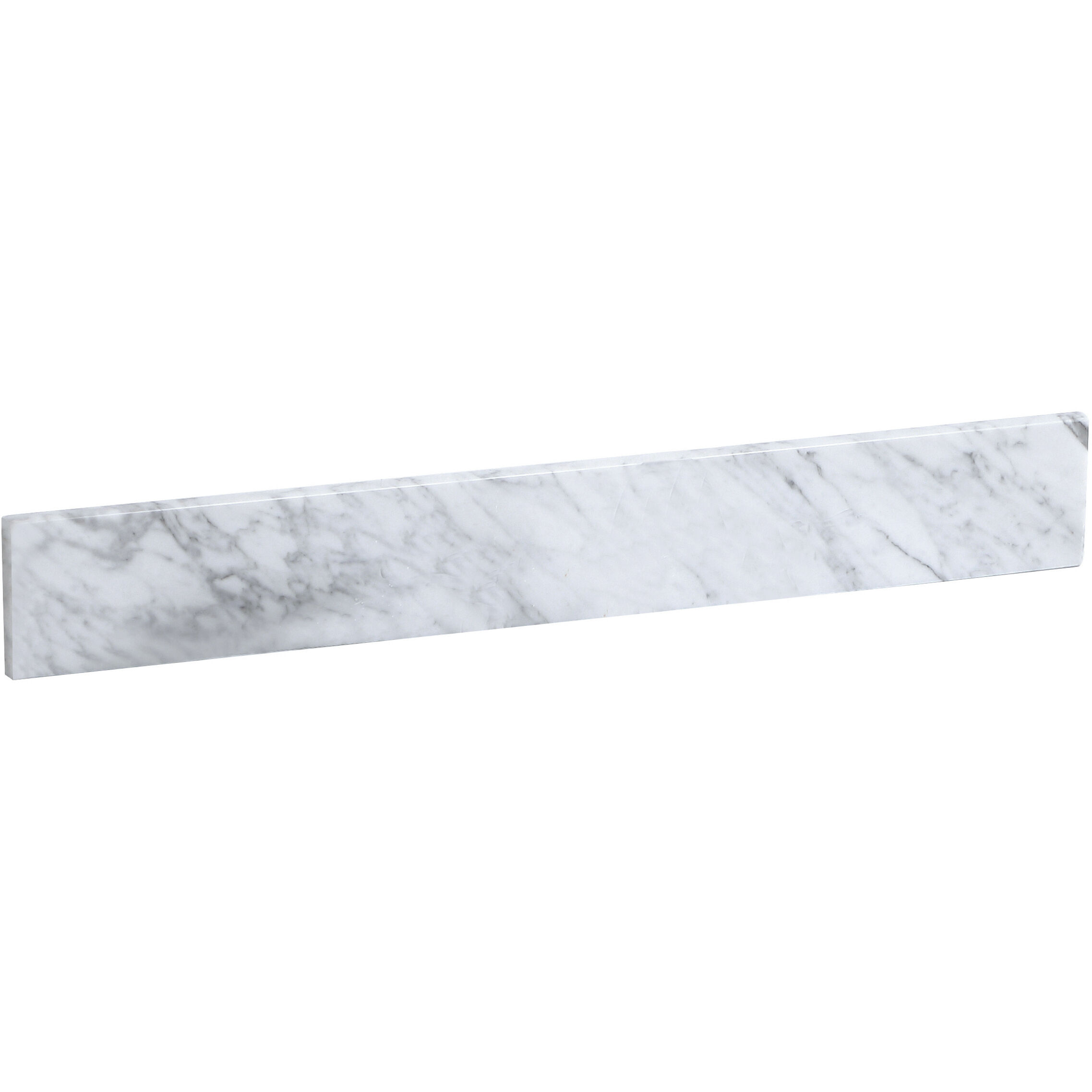 Backsplash 30 X 1 X 4 inch Carrara White Bathroom Vanity Backsplash 