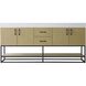 Caroline 72 X 34 inch Honey Brown Bathroom Vanity Cabinet