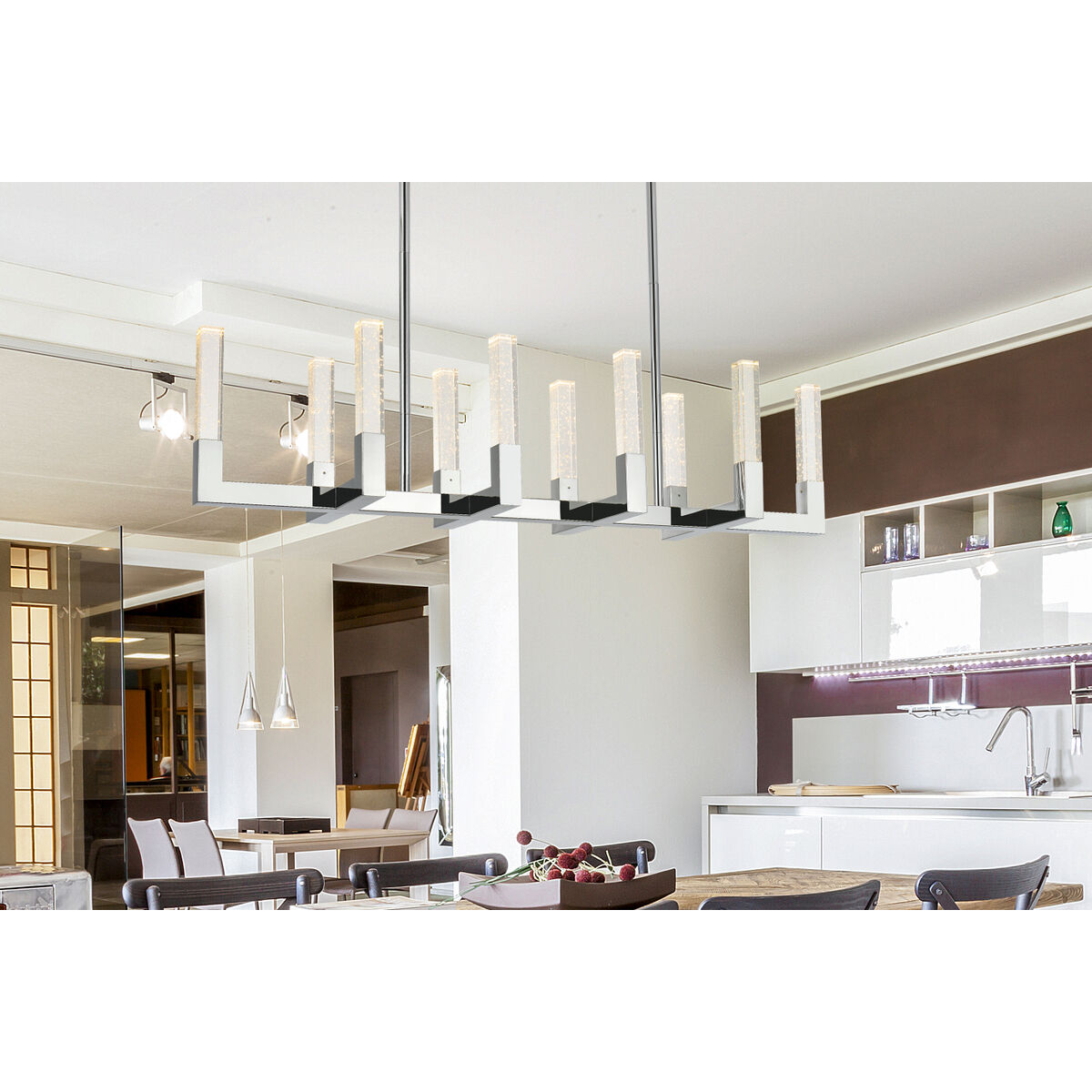 Noemi 10 Light 12 inch Chrome Pendant Ceiling Light