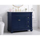 Wesley 42 X 22 X 35 inch Blue Vanity Sink Set