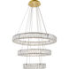 Monroe LED 32 inch Gold Pendant Ceiling Light