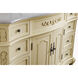 Danville 96 X 21 X 70 inch Light Antique Beige Vanity Sink Set