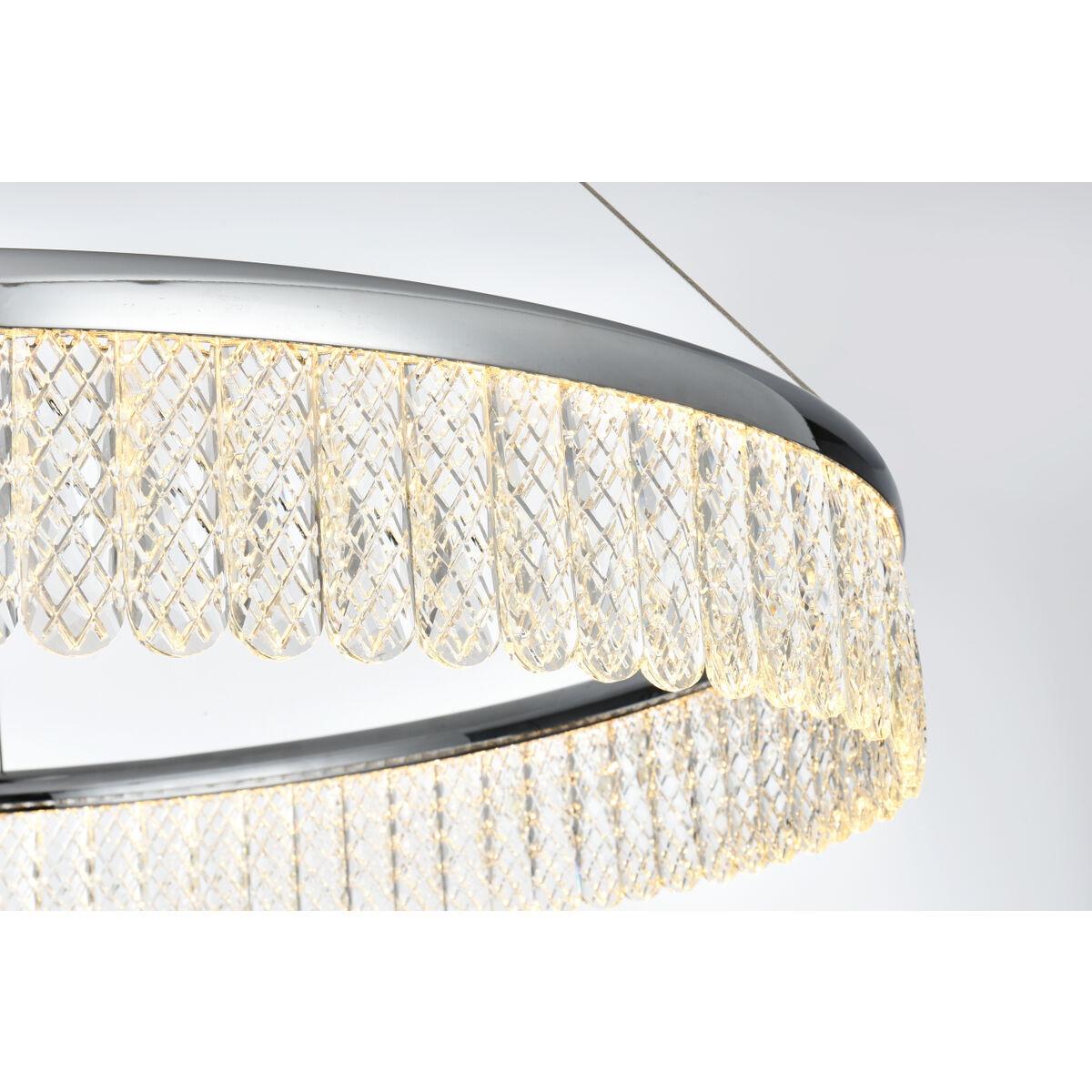 Rune 1 Light 32 inch Chrome Chandelier Ceiling Light