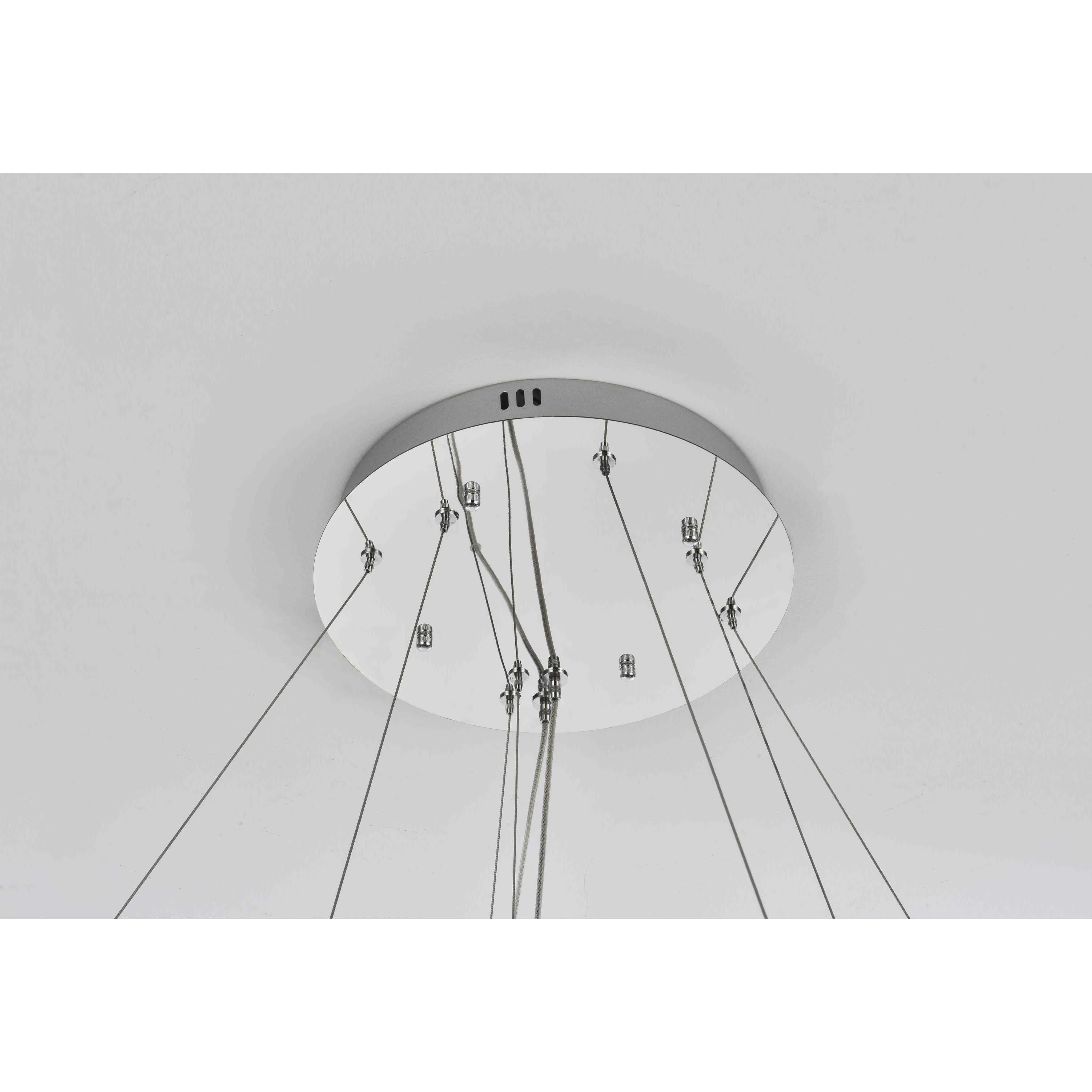 Bowen 2 Light 35.5 inch Chrome Chandelier Ceiling Light