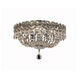 Century 4 Light 14 inch Chrome Flush Mount Ceiling Light in Royal Cut