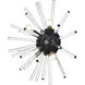 Sienna 4 Light 18 inch Black Wall Sconce Wall Light, can be Flush Mounted