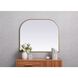 Blaire 36 X 30 inch Brass Mirror