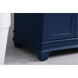 Wesley 42 X 22 X 35 inch Blue Vanity Sink Set