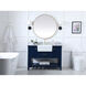Clement 48 X 22 X 34 inch Blue Bathroom Vanity Cabinet