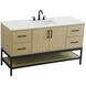 Lennox 60 X 34 inch Honey Brown Bathroom Vanity Cabinet