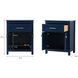 Adian Blue Bathroom Storage Cabinet