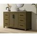 Alina 60 X 34 inch Hazel Oak Bathroom Vanity Cabinet