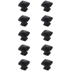 Marcel Matte Black Hardware Cabinet Knob, Set of 10