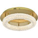 Bowen 1 Light 18 inch Satin Gold Flush Mount Ceiling Light