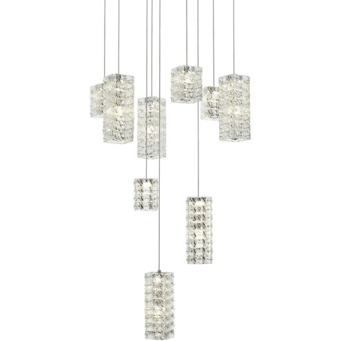 Aston 9 Light 24 inch Chrome Pendant Ceiling Light