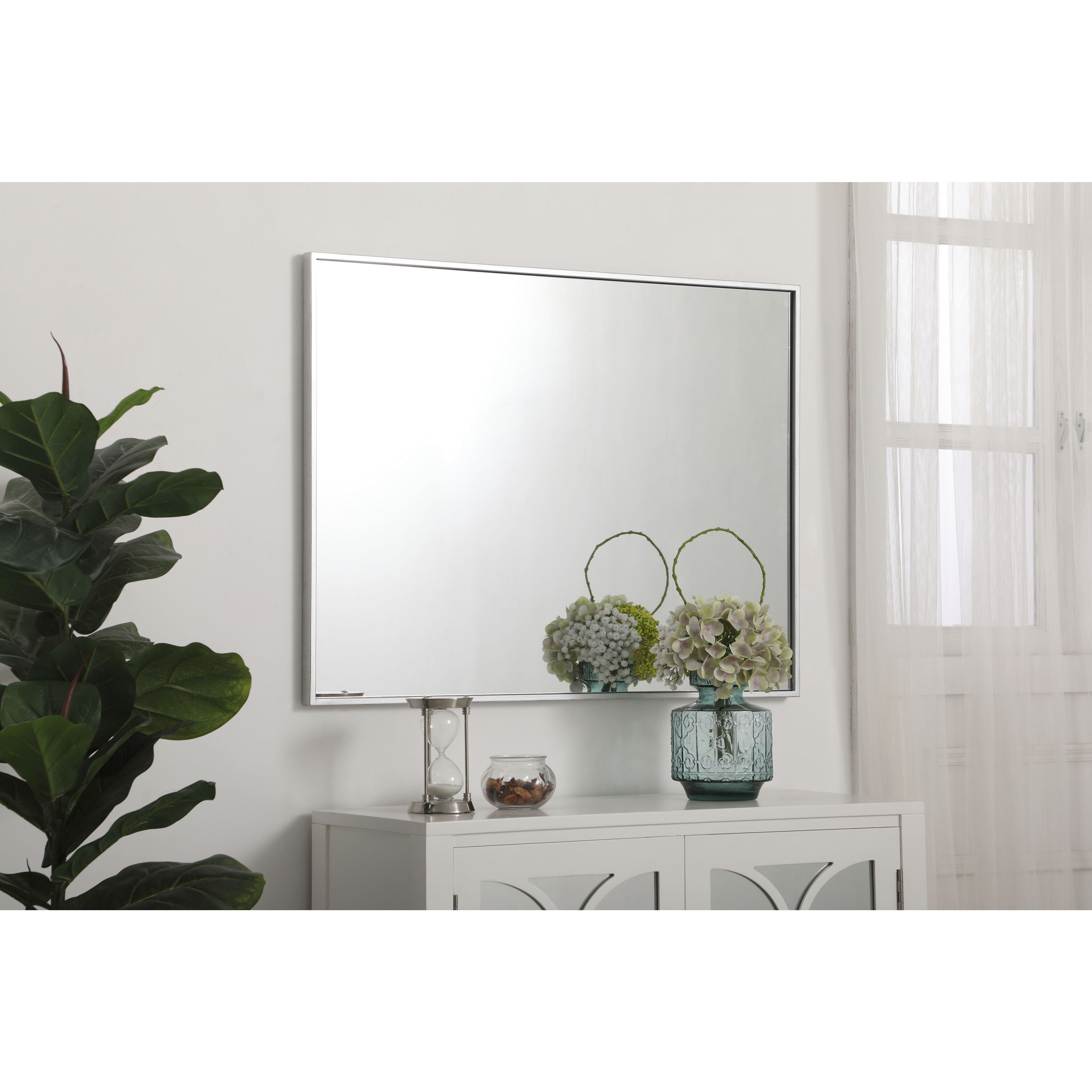 Monet 36 X 27 inch Silver Wall Mirror