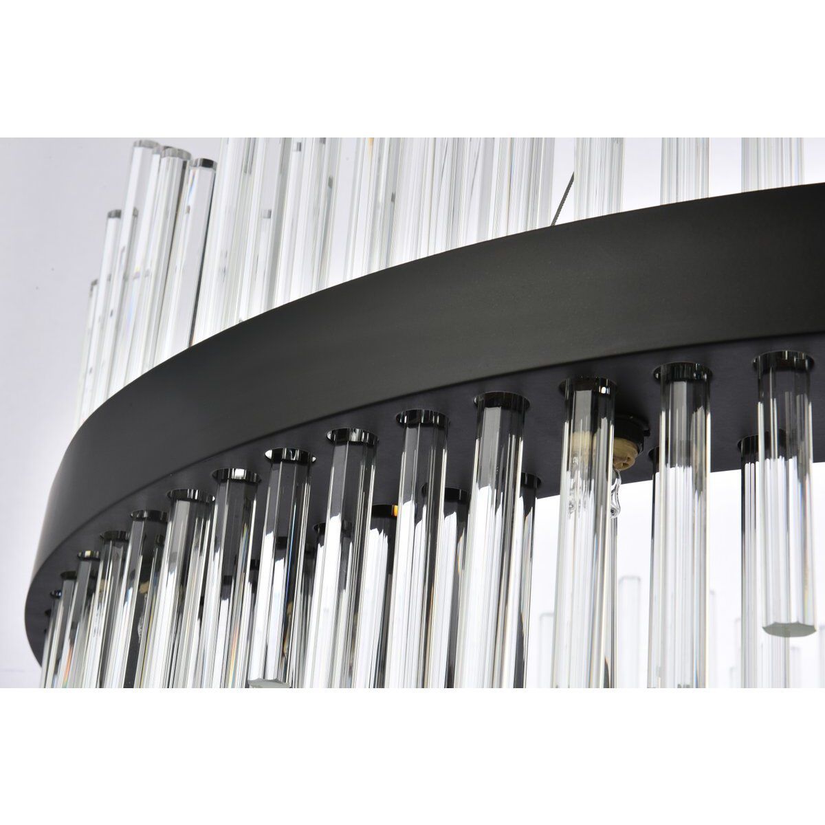 Dallas 20 Light 36 inch Black Chandelier Ceiling Light
