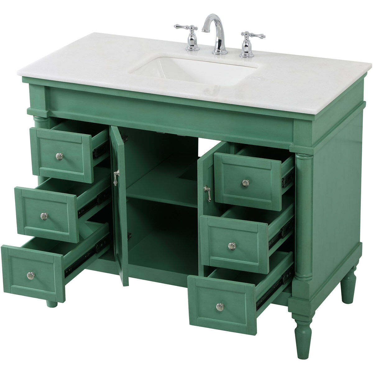 Lexington 42 X 22 X 35 inch Vintage Mint Vanity Sink Set