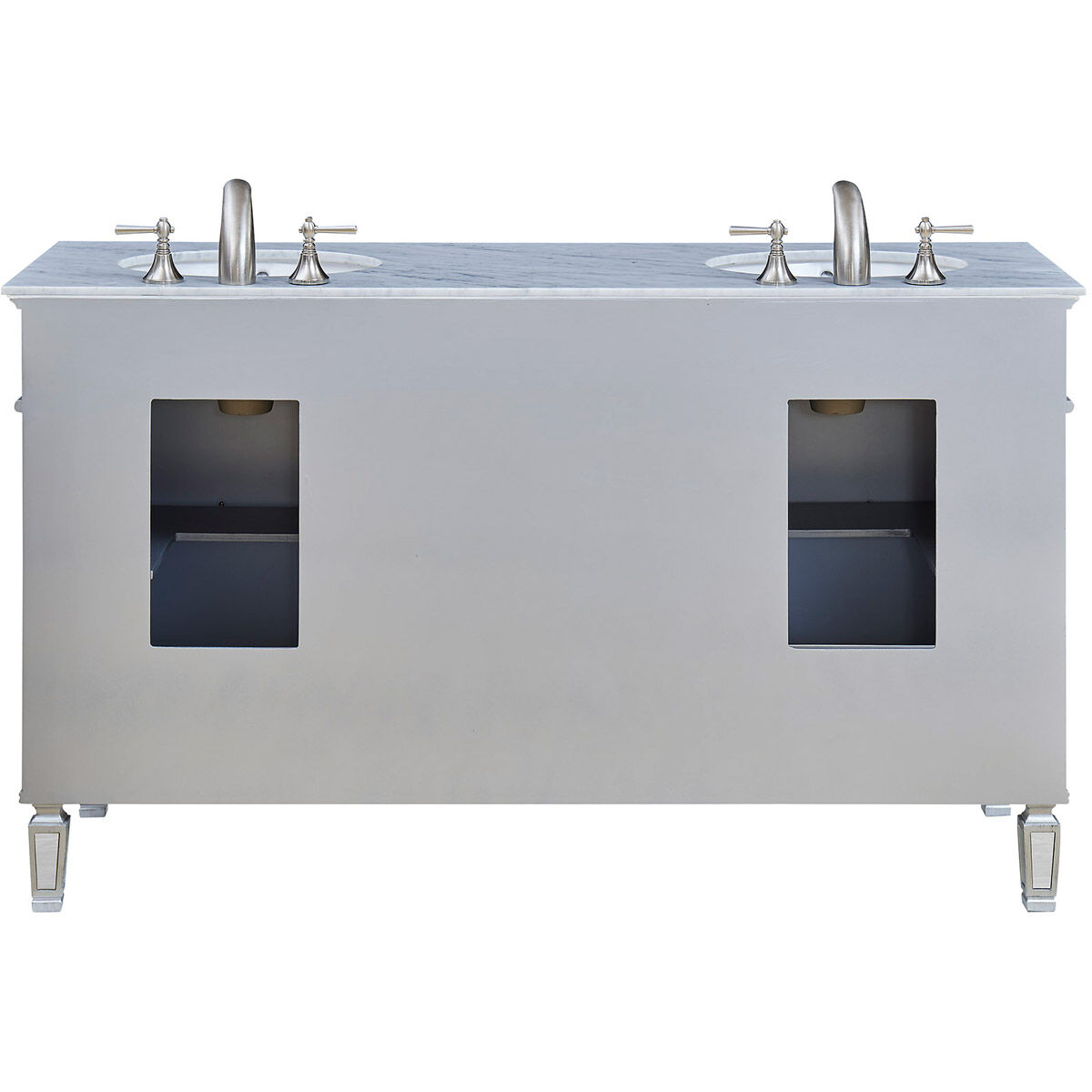 Camille 60 X 35 inch Clear Beveled Mirror Vanity Set