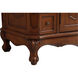 Danville 42 X 42 X 36 inch Teak and Antique Bronze Vanity Sink Set