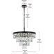 Josephine 10 Light 20 inch Black Chandelier Ceiling Light