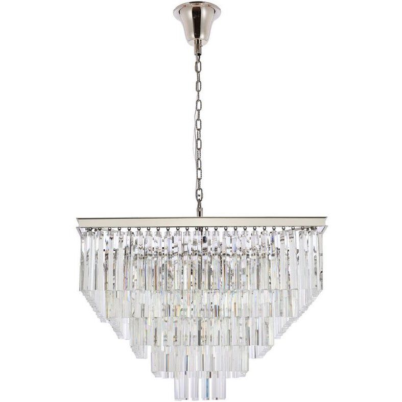 Sydney 21 Light 34 inch Polished Nickel Chandelier Ceiling Light