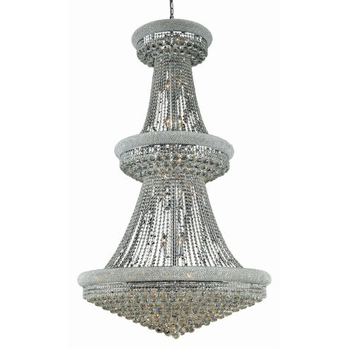 Primo 38 Light 42 inch Chrome Foyer Ceiling Light in Royal Cut