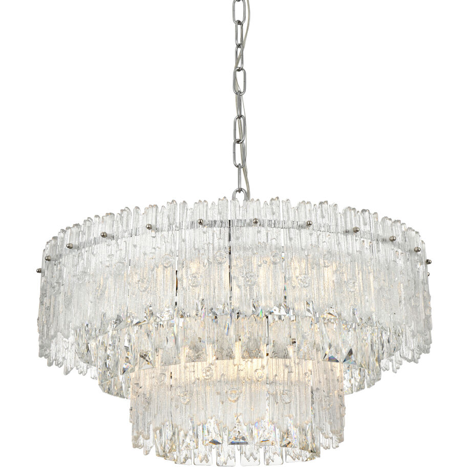 Elegant Lighting Emilia 21 inch Pendant Light in Chrome 1780D21C
