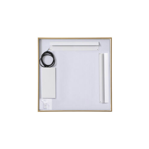 Pier 36 X 27 inch Brass LED Mirror