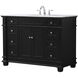 Wesley 48 X 22 X 35 inch Black Vanity Sink Set