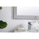 Aqua 32 X 18 inch Grey Wall Mirror