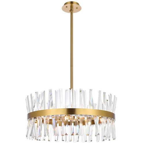 Serephina 14 Light 25 inch Satin Gold Pendant Ceiling Light
