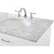 Americana 72 X 22 X 35 inch White Vanity Sink Set