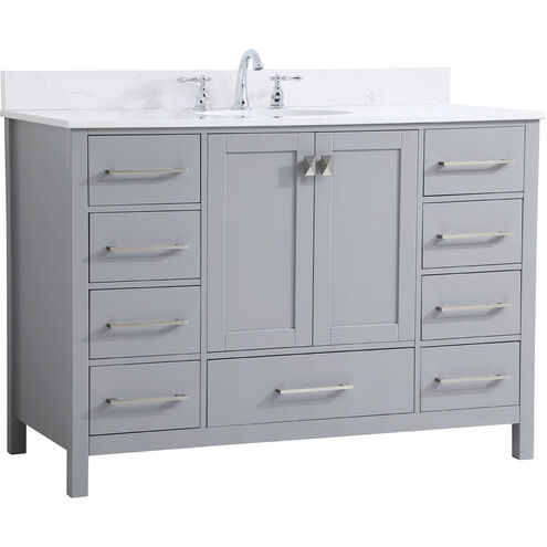 Irene 48 X 22 X 34 inch Gray Vanity Sink Set