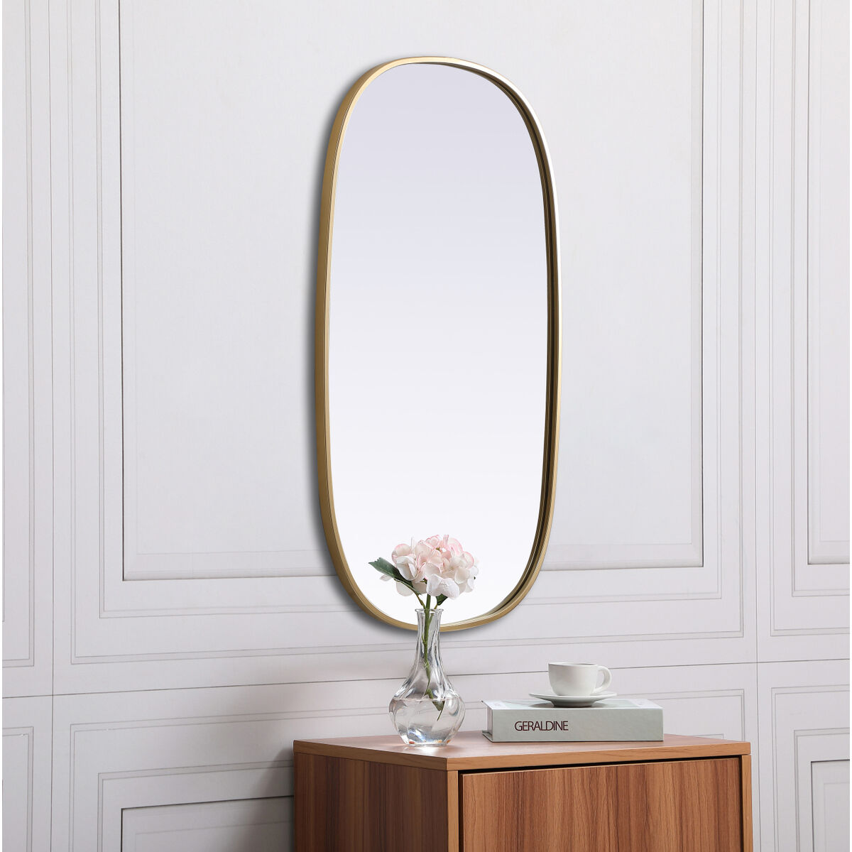 Brynn 36 X 20 inch Brass Mirror in 20 x 36
