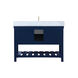 Clement 48 X 22 X 34 inch Blue Bathroom Vanity Cabinet